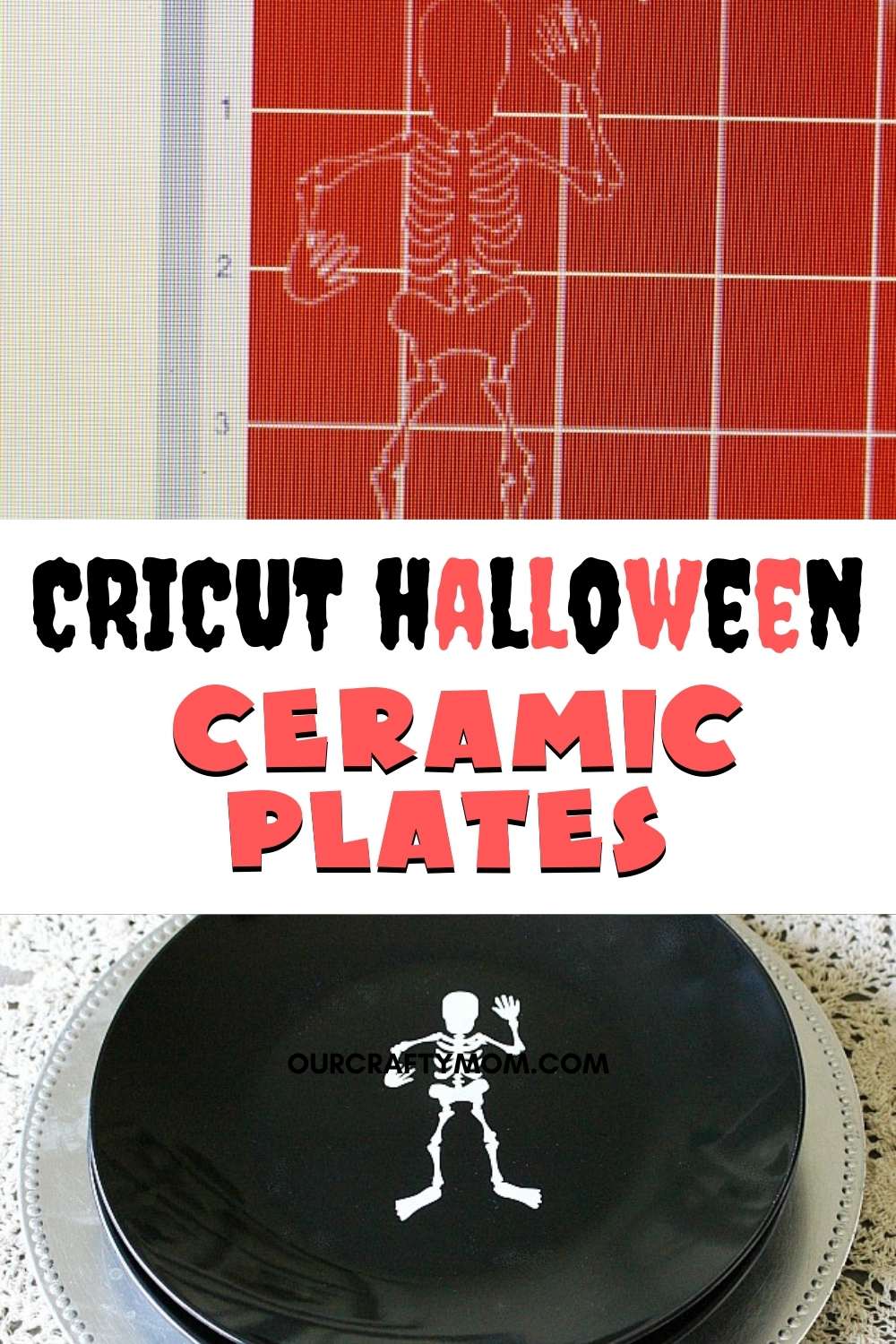 ceramic halloween plates