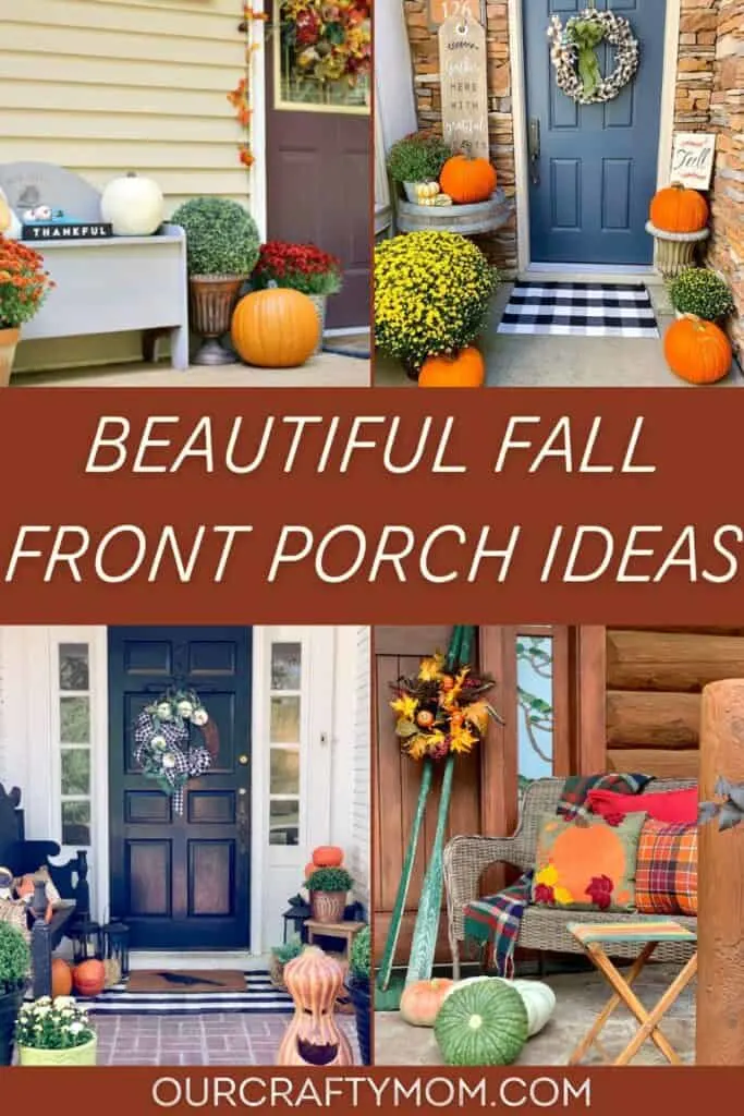 fall porch collage with text