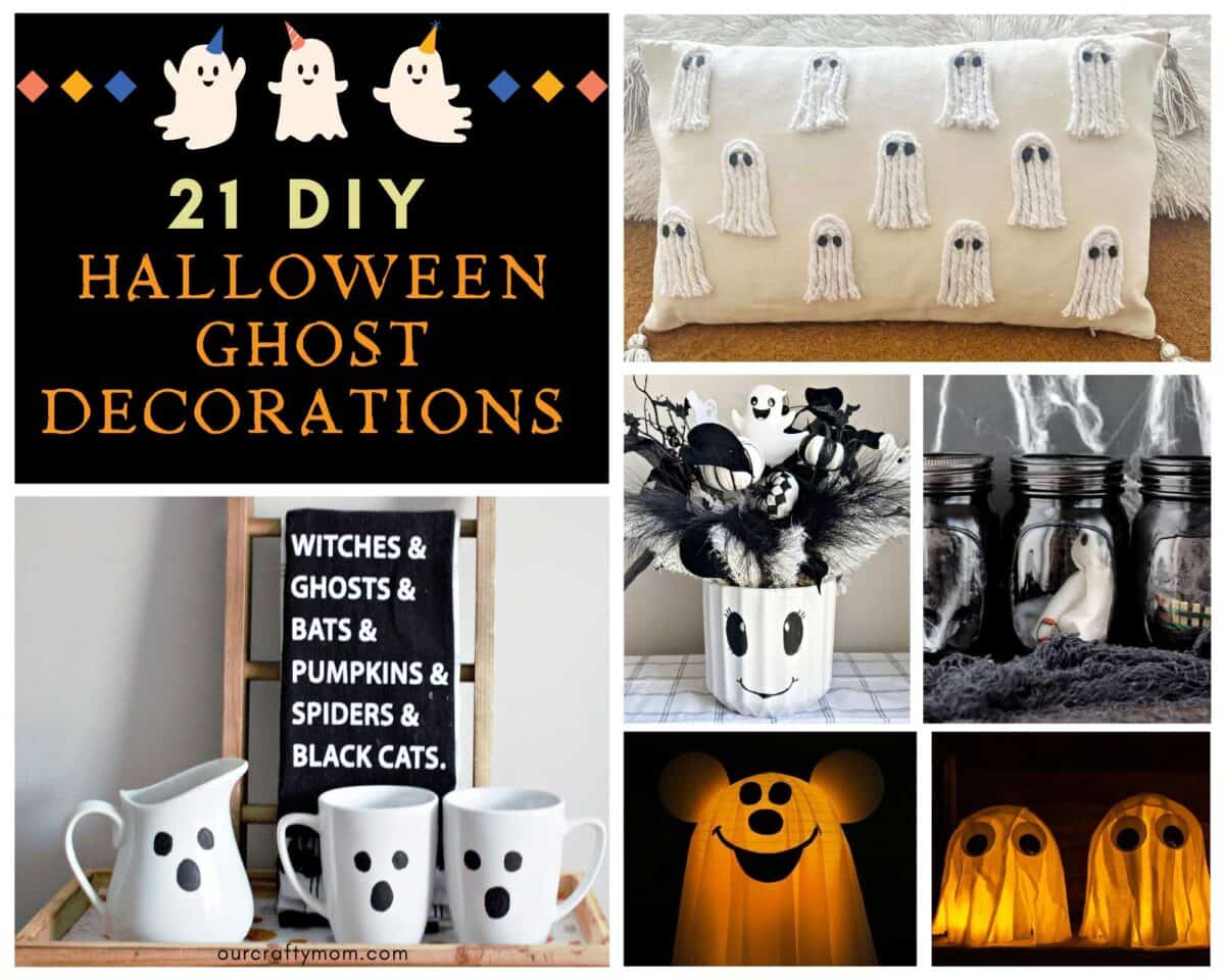 17 DIY Halloween Ghost Decorations That are Cute Not Scary