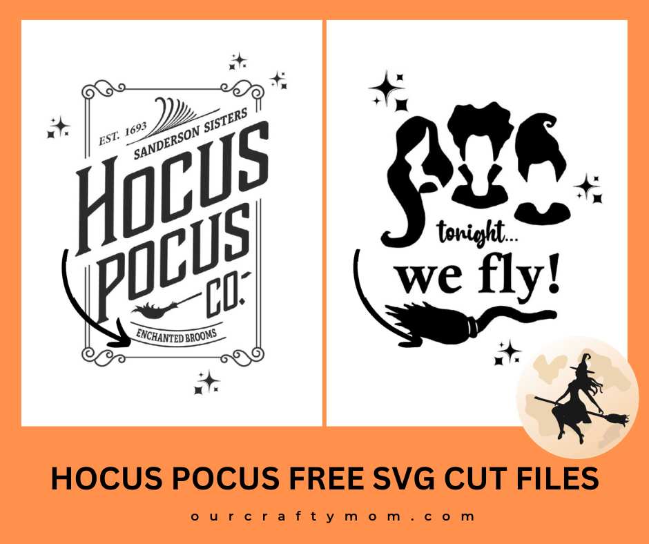 hocus pocus pair of free svg files collage