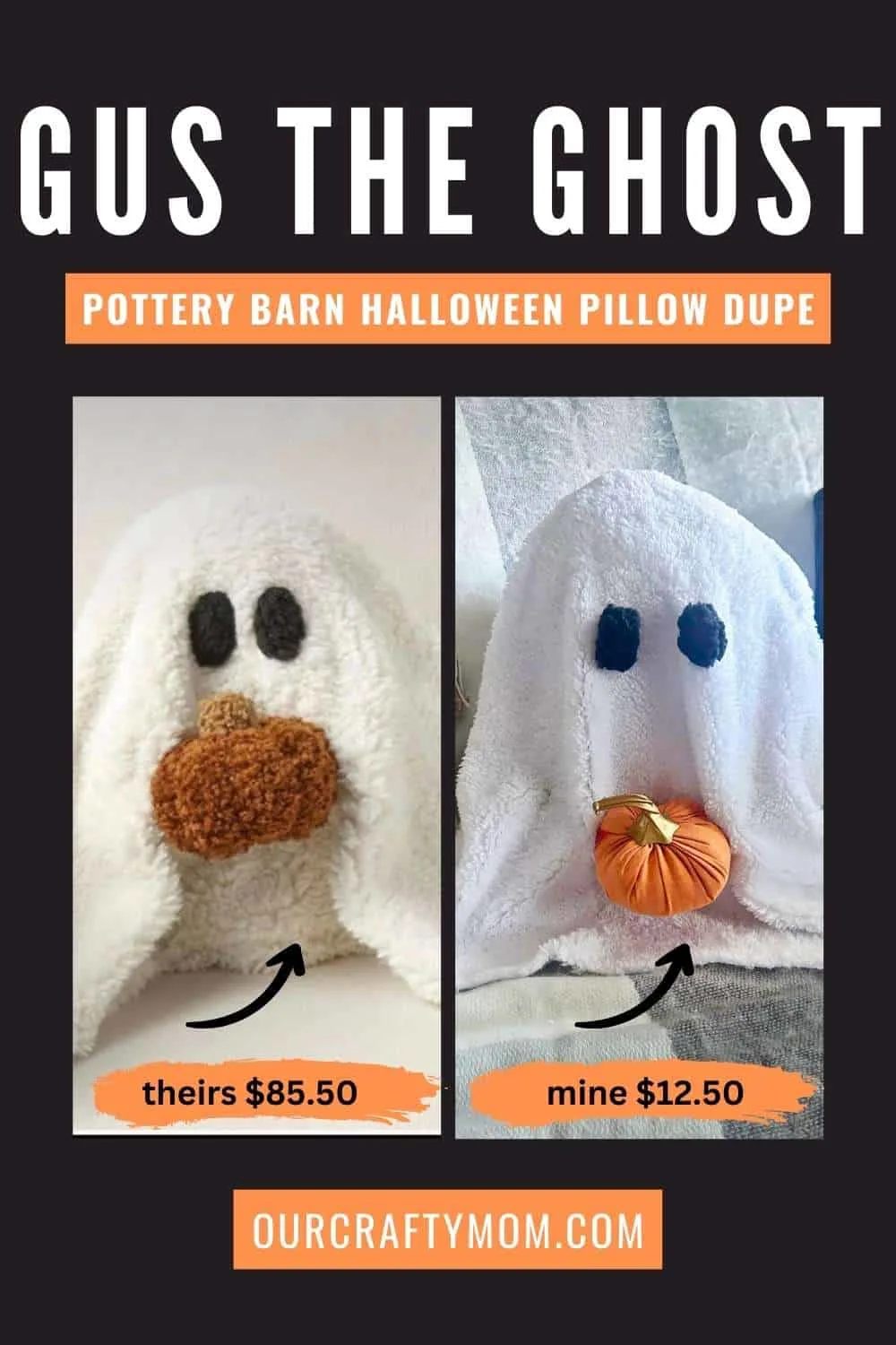 side by side ghost pillow