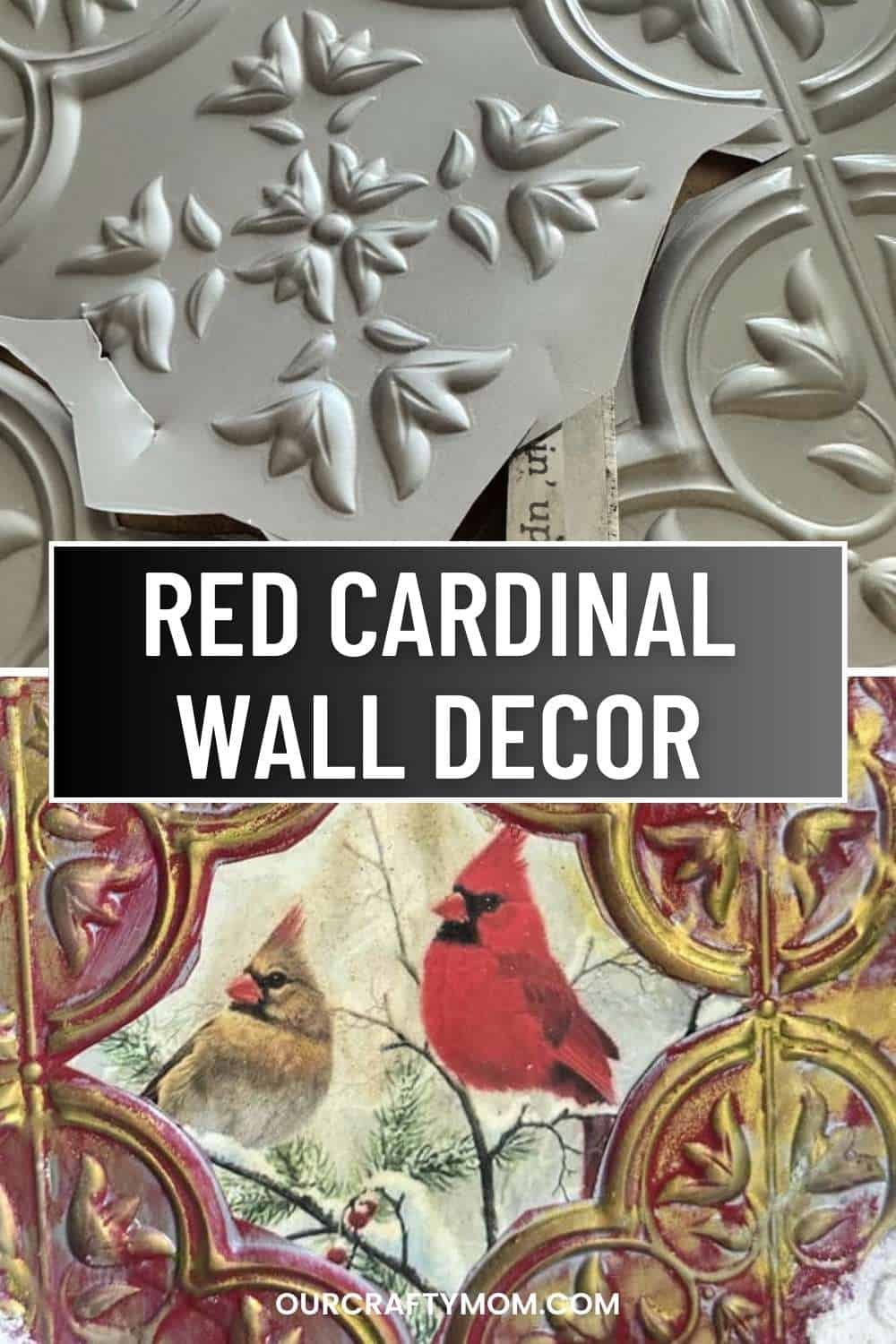 red cardinal wall decor