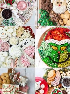 collage Christmas Dessert Charcuterie Board Ideas