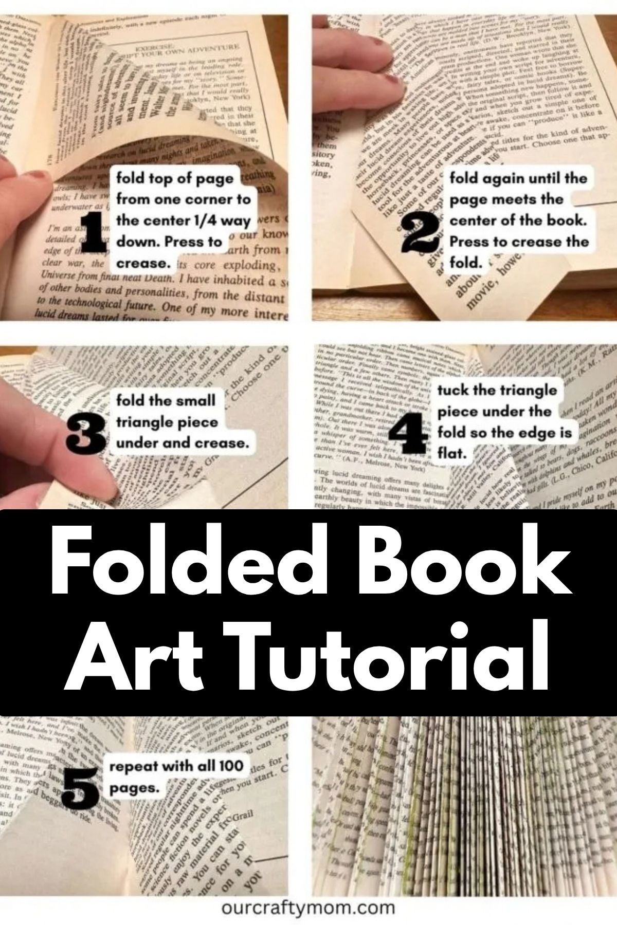 folded book tutorial