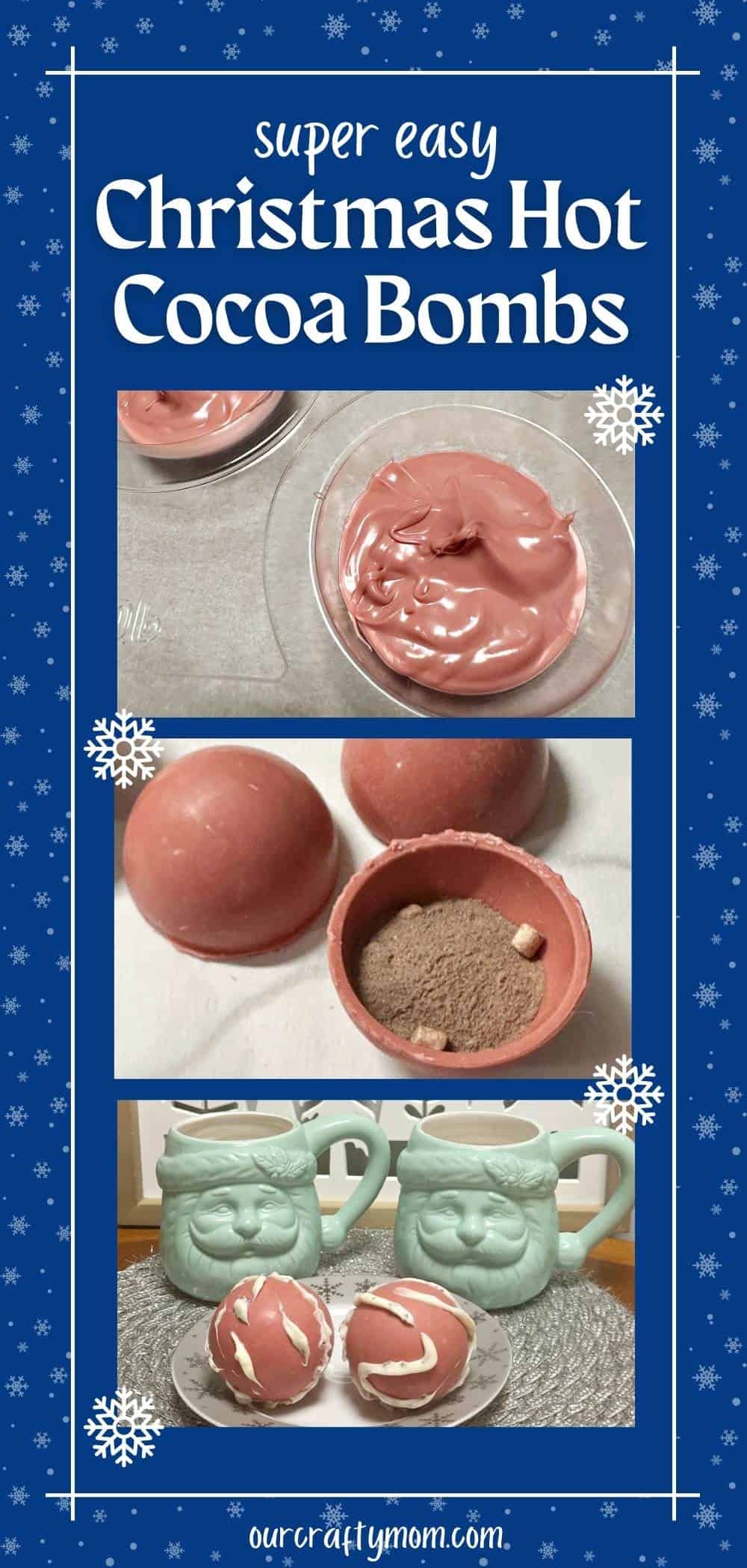 hot cocoa bombs collage