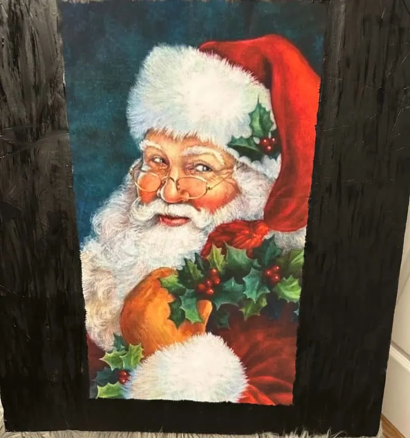 painted board for Santa art