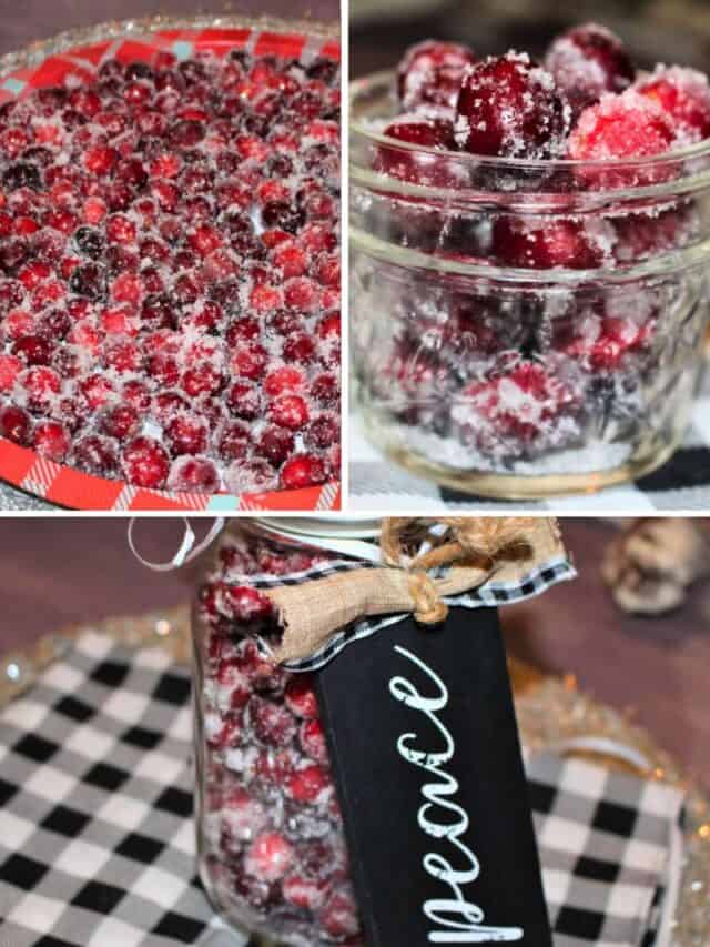 Sugared Cranberries Gift in a Jar
