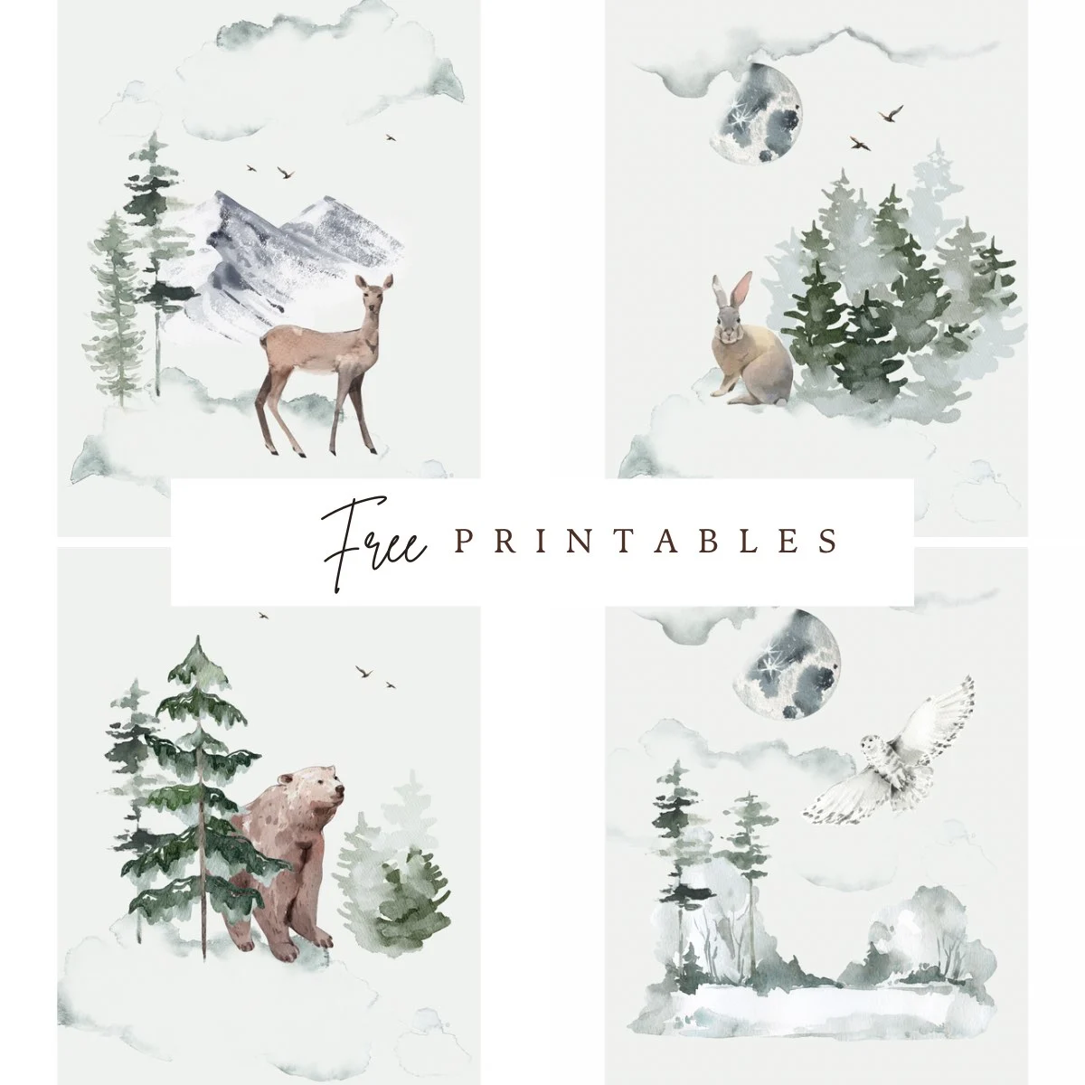 Winter Art {Free Printables}