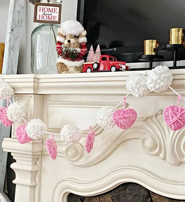 diy heart garland