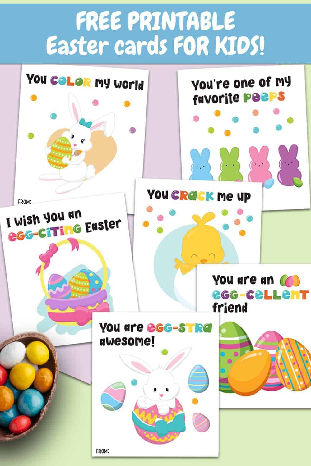 free printable Easter cards for kids