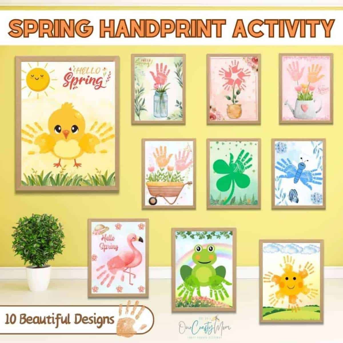 handprint crafts for kids collage