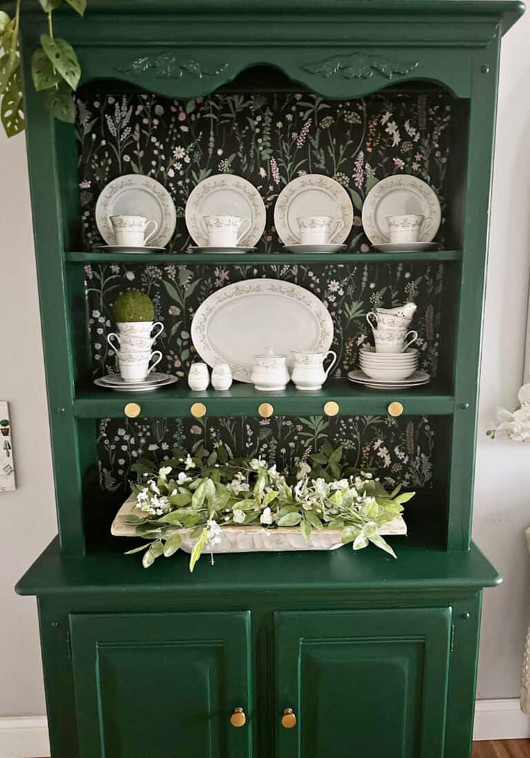 Gorgeous Green Old Hutch Makeover Before And After