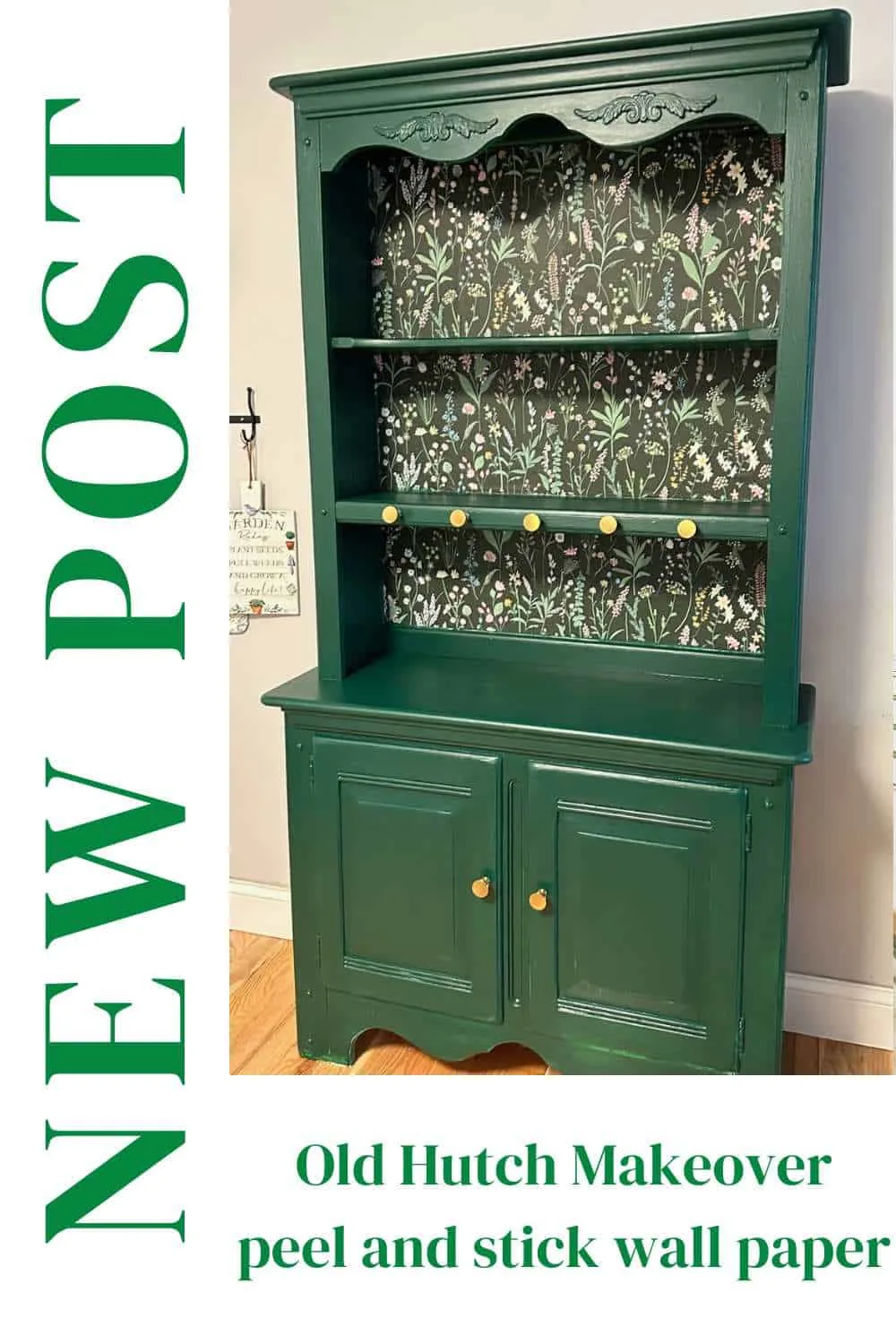 new post old host makeover green paint.