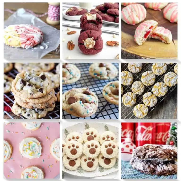 cake mix cookies collage