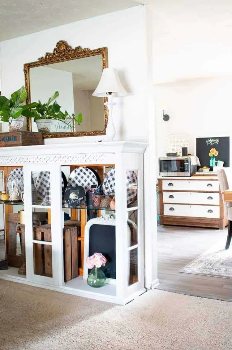 shabby chic farmhouse hutch diy