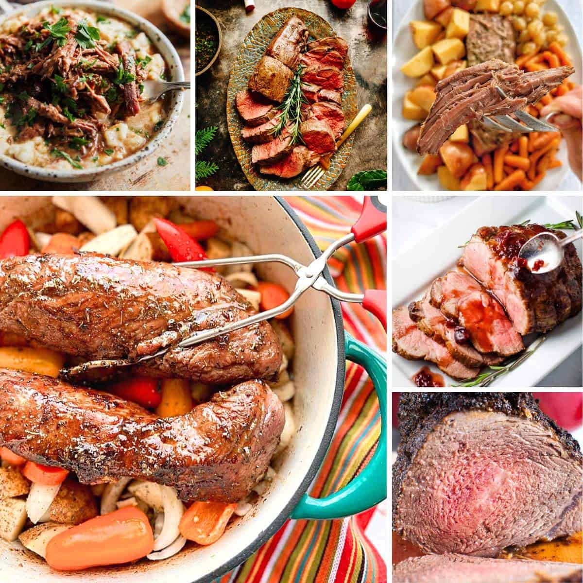 roast recipes collage