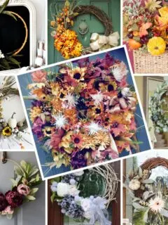 collage diy fall wreaths