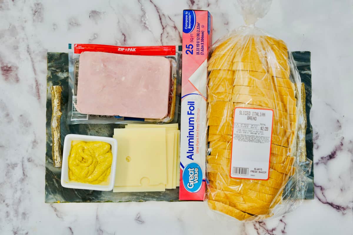 ingredients for pull apart bread