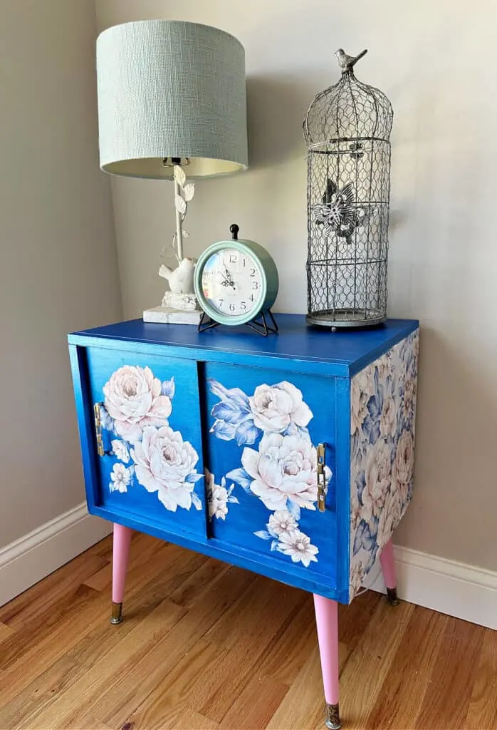 mid century modern record player cabinet