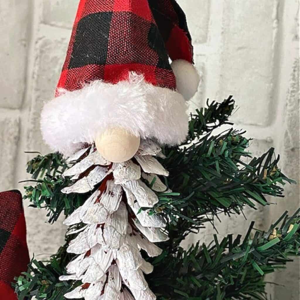 pinecone gnome ornament