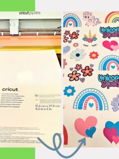 colorful stickers with Cricut Joy Xtra