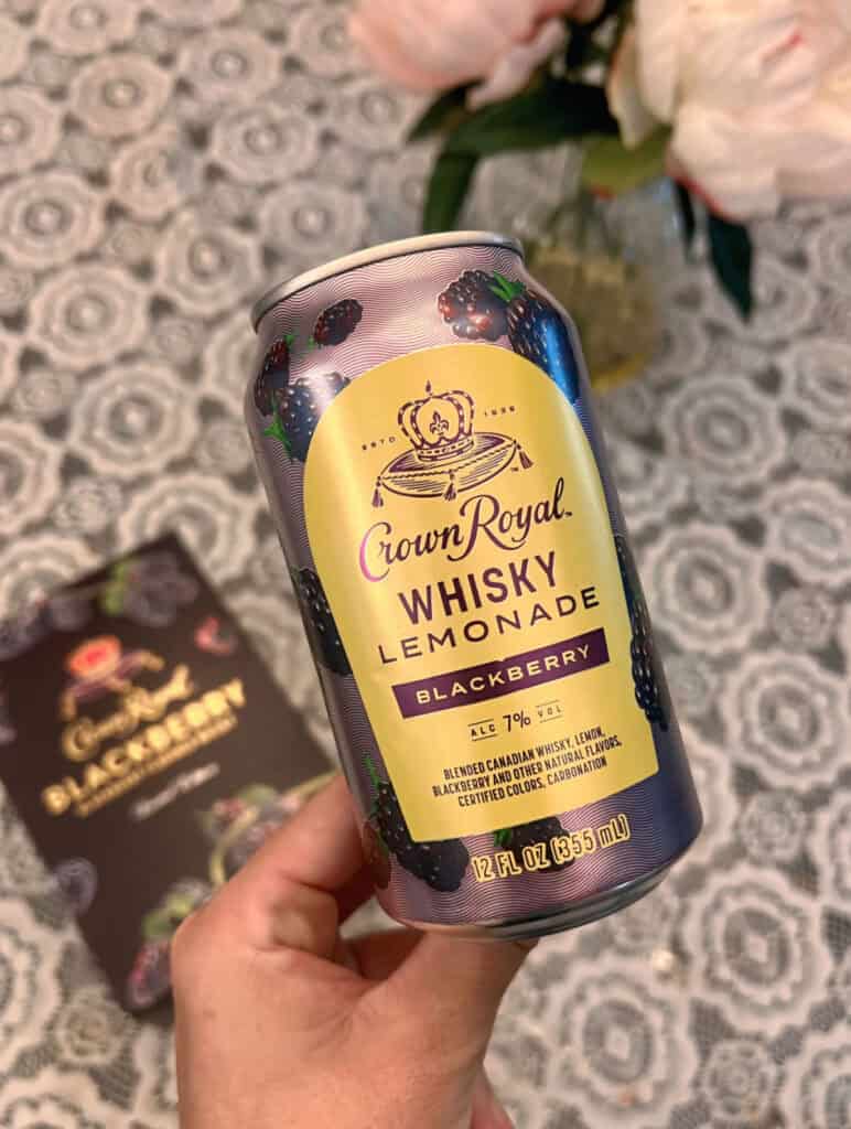 can of crown royal blackberry whisky