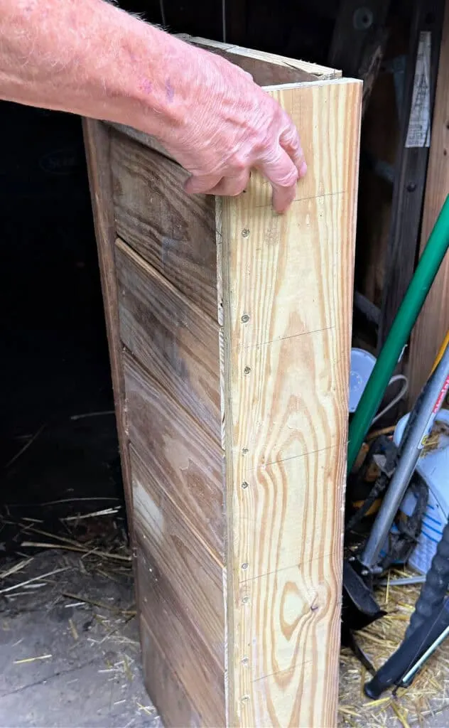 wooden mailbox enclosure