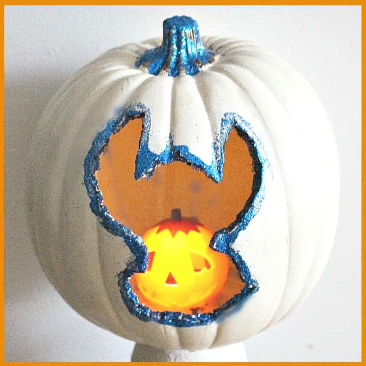 stitch pumpkin from dollar tree foam pumpkin
