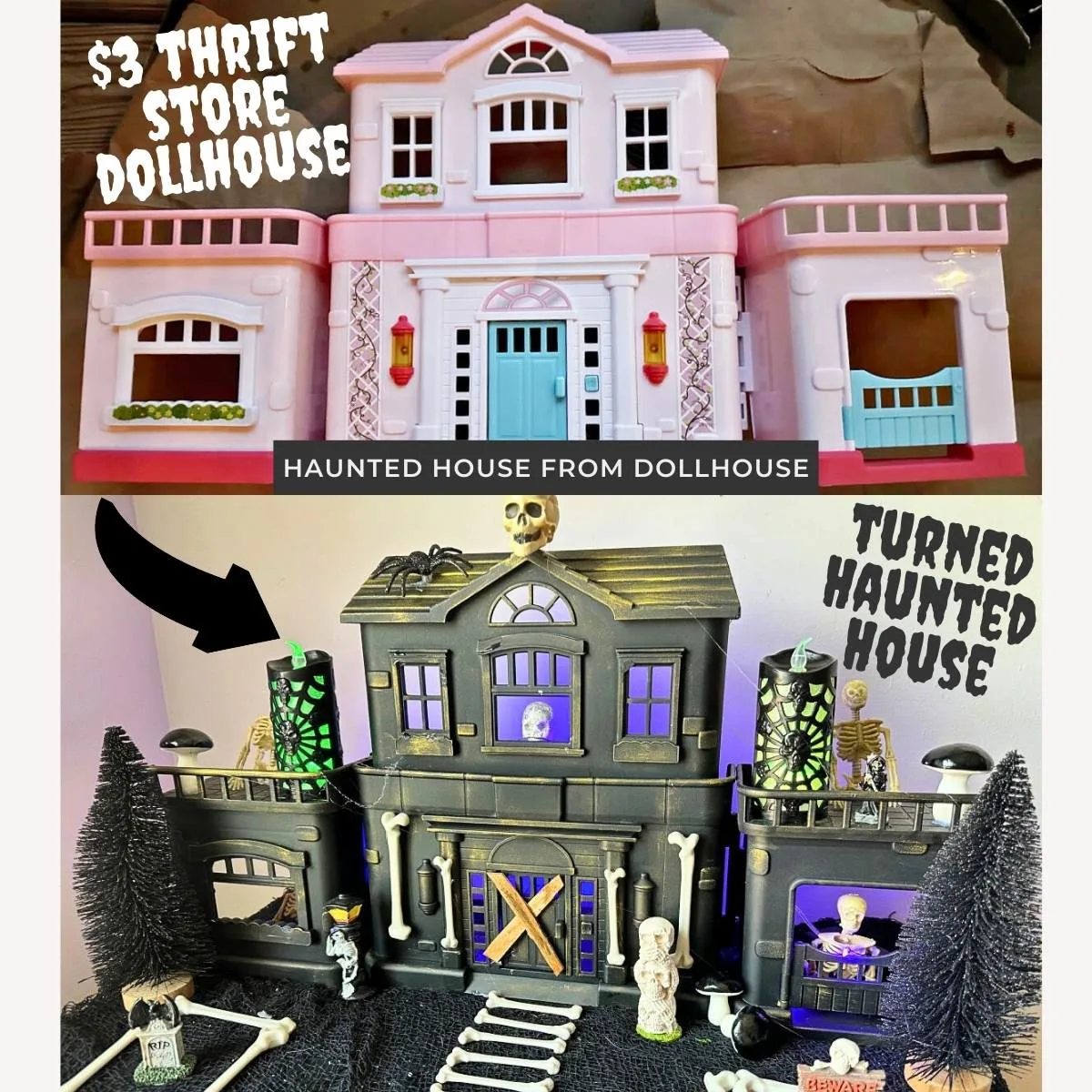 $3 dollhouse to haunted house