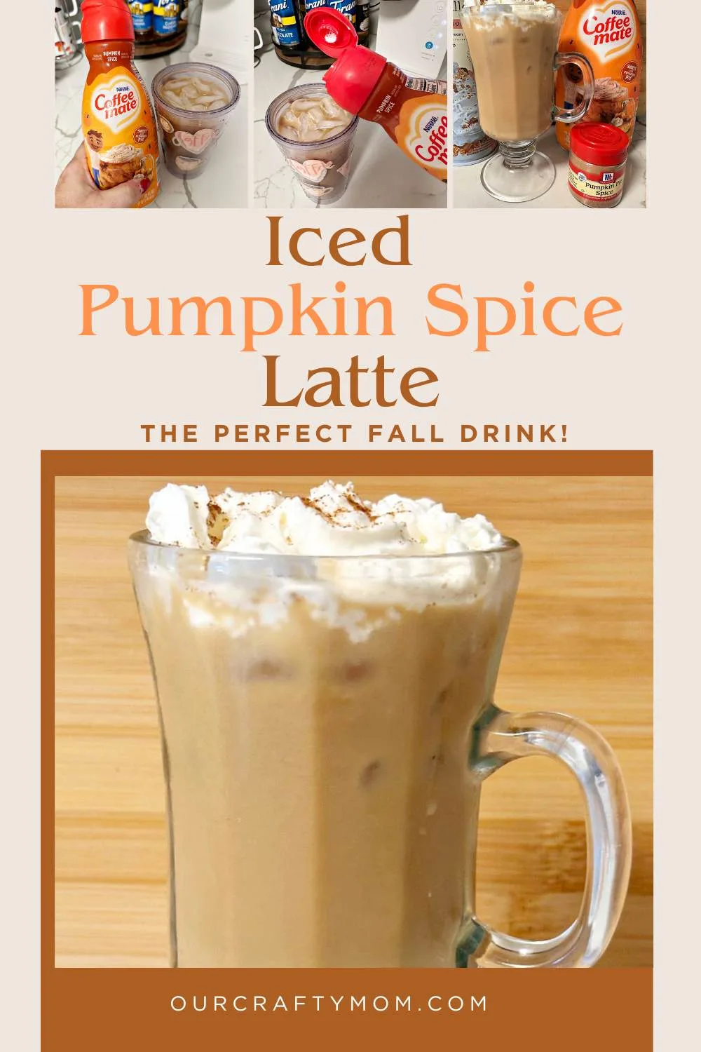 Iced pumpkin spice latte