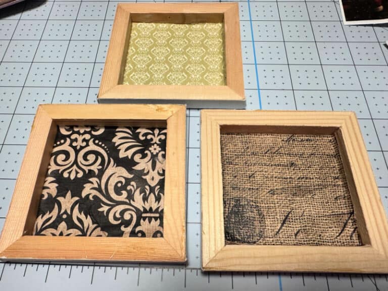 How To Make Easy Mini Busted Canvas Vintage Santa Ornaments How to make easy mini busted canvas vintage santa ornaments