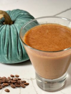 pumpkin spice espresso martini on counter