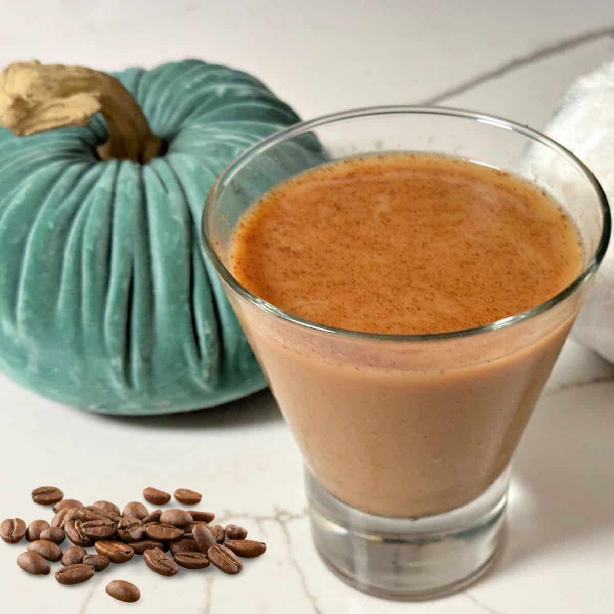 pumpkin spice espresso martini on counter