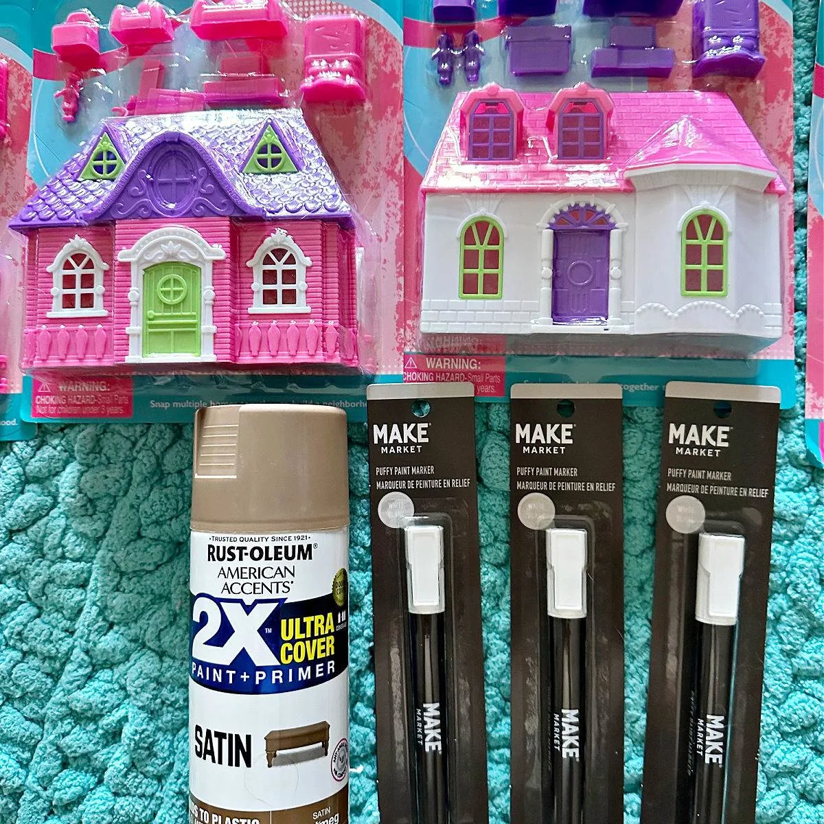 supplies for diy gingerbread house village