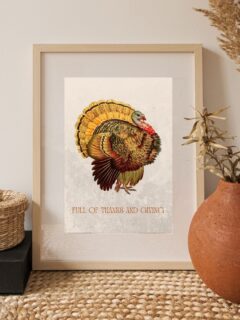 vintage turkey wall art