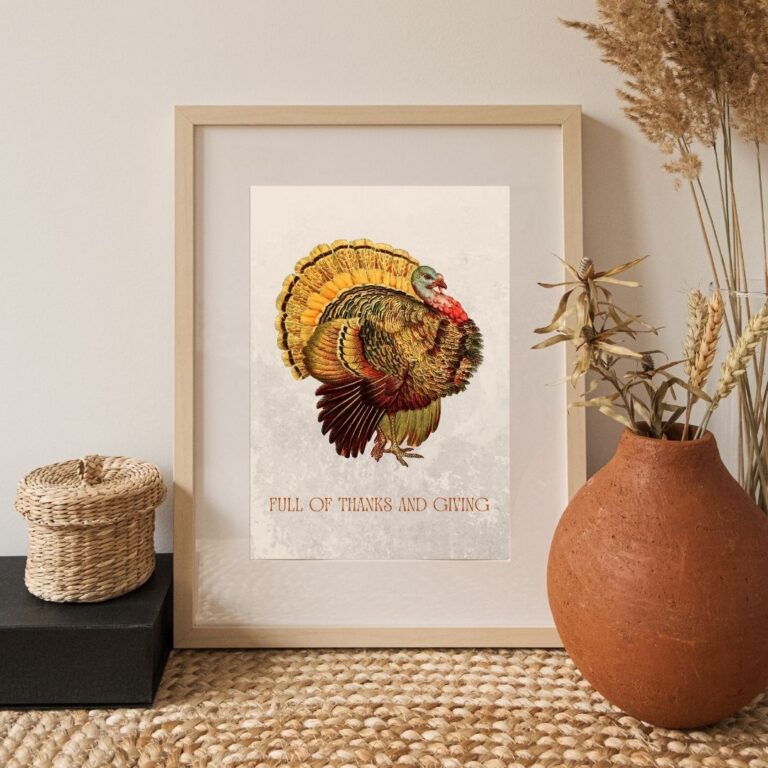 vintage turkey wall art