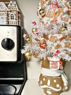 gingerbread tabletop tree