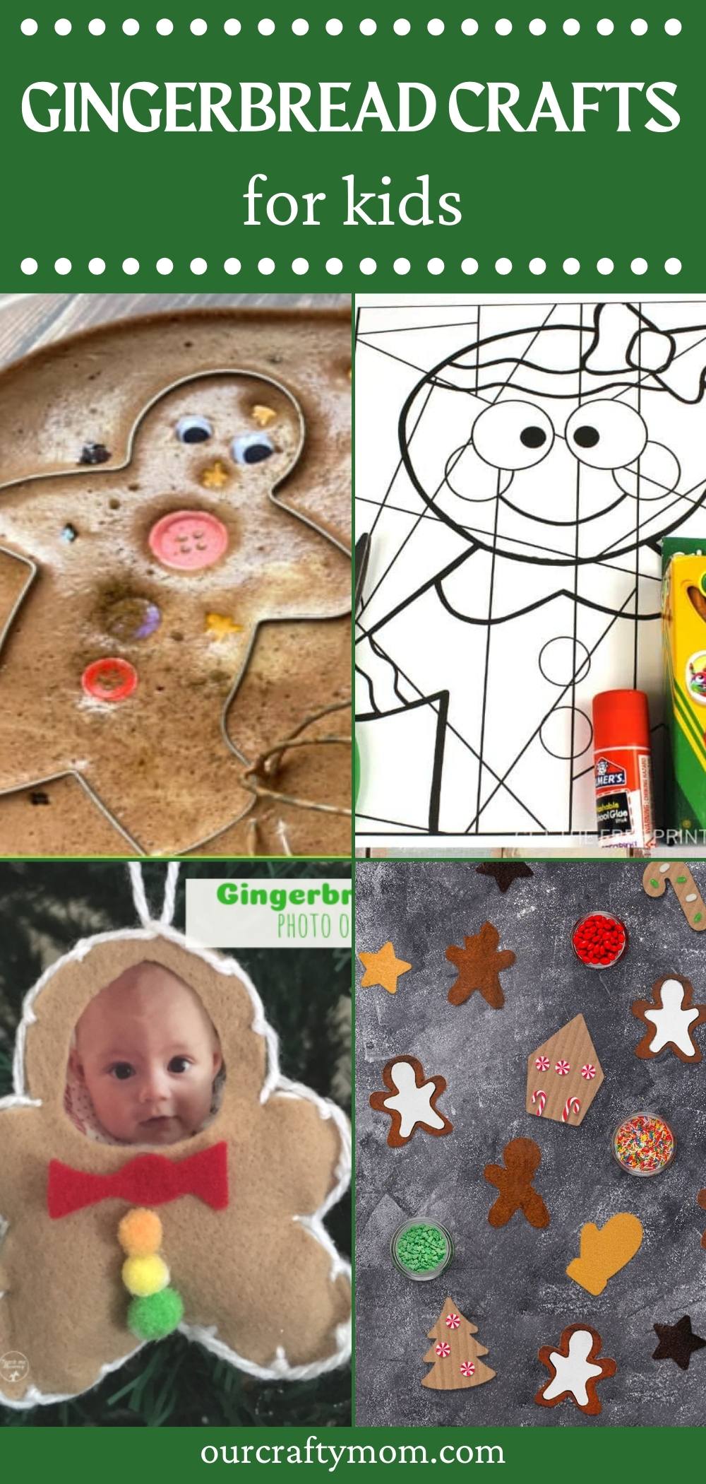 gingerbread crafts for kids collage