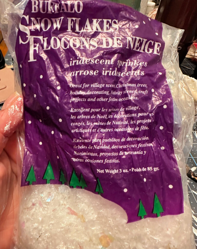 Decoupage christmas jar