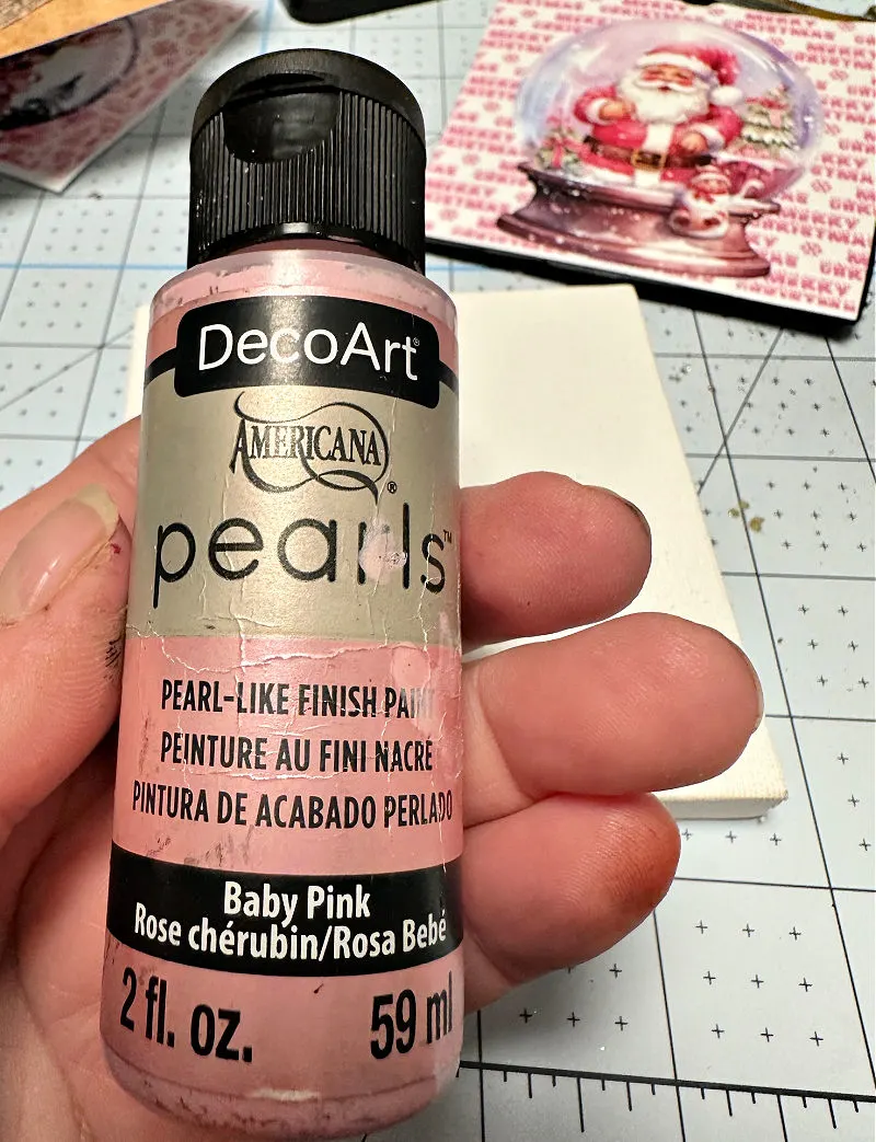 deco art baby pink pearls acrylic paint