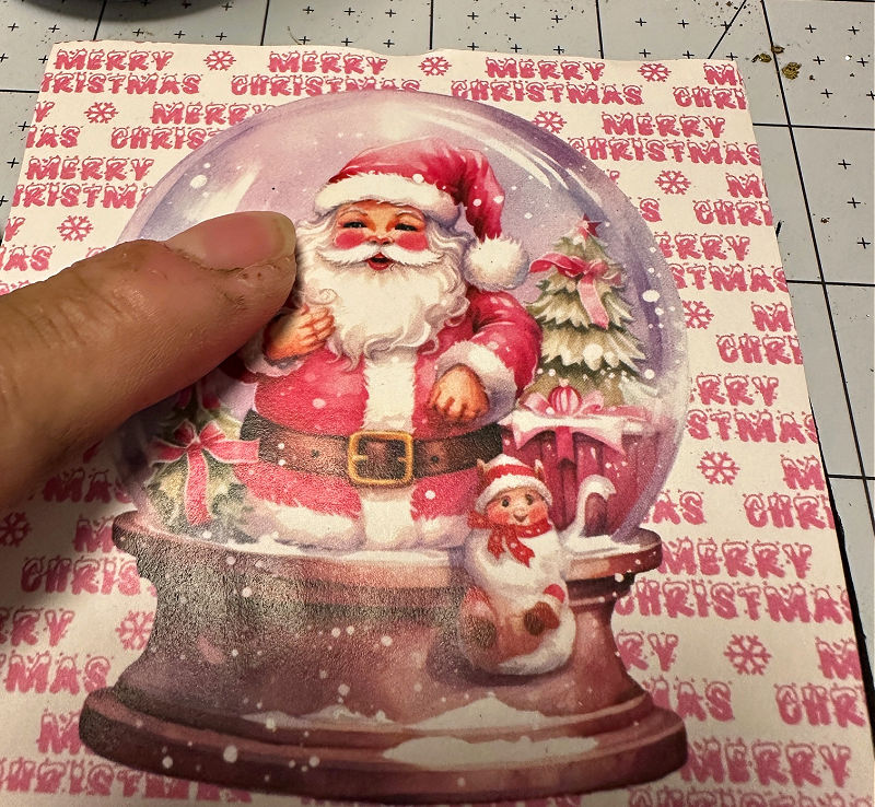 smoothing out santa image on board