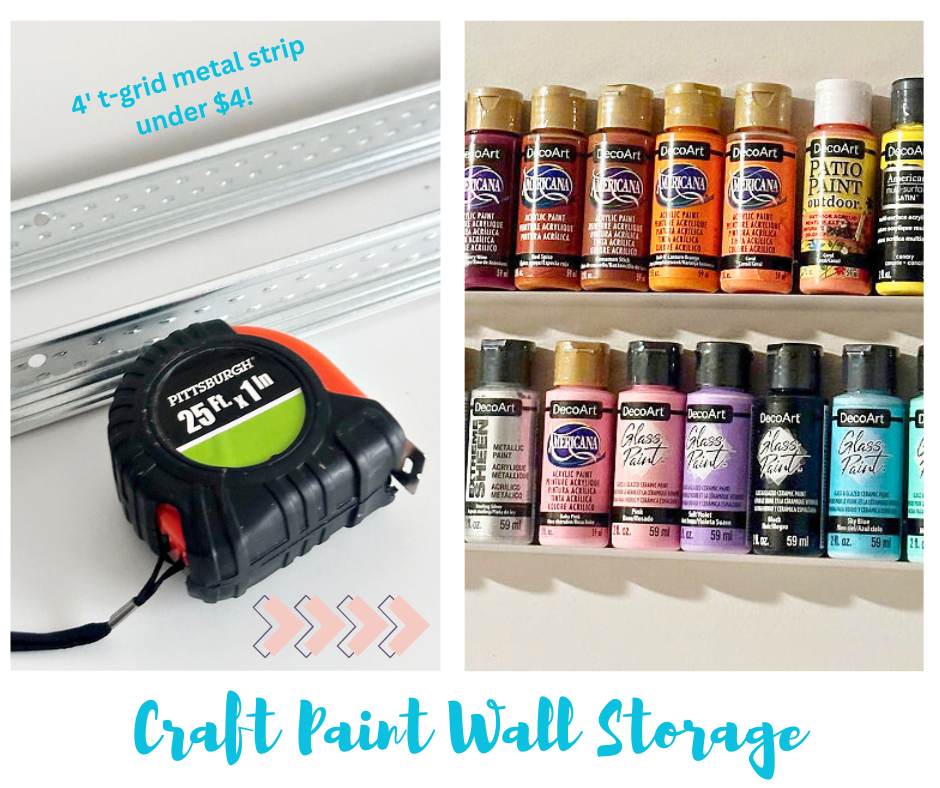 wall paint storage collage with text