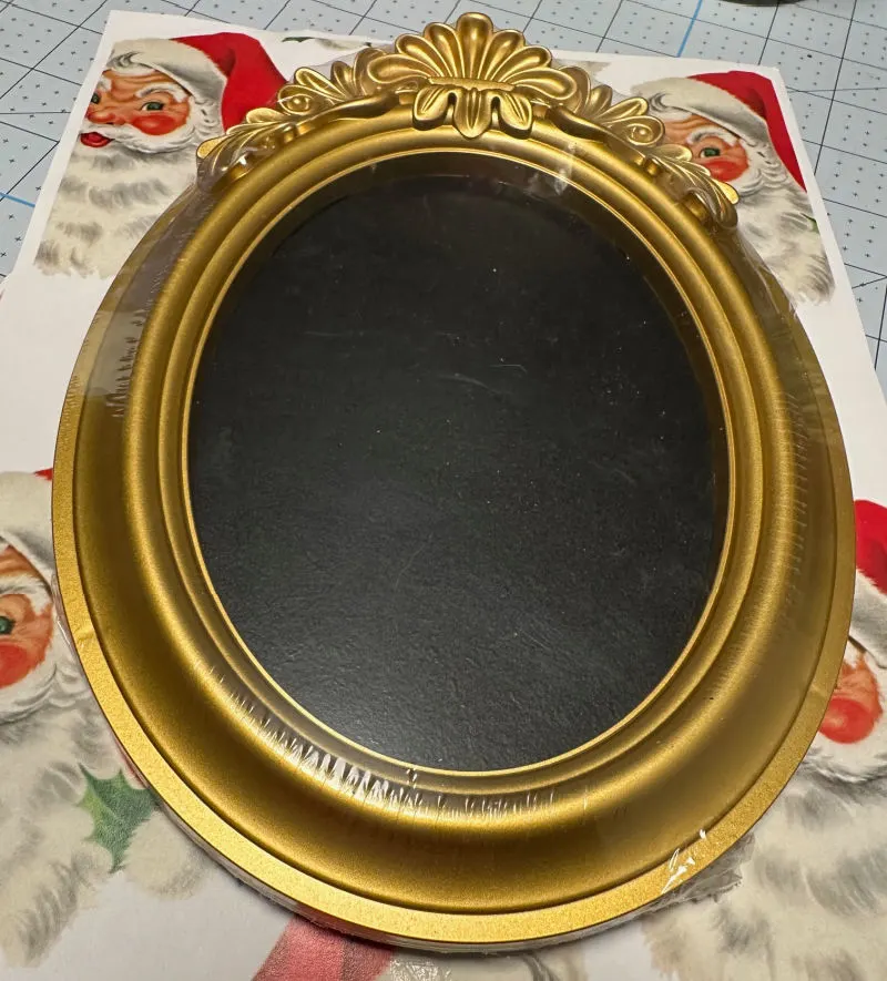 supplies for vintage santa frame