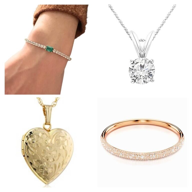 jewelry gifts with 4 images in collage