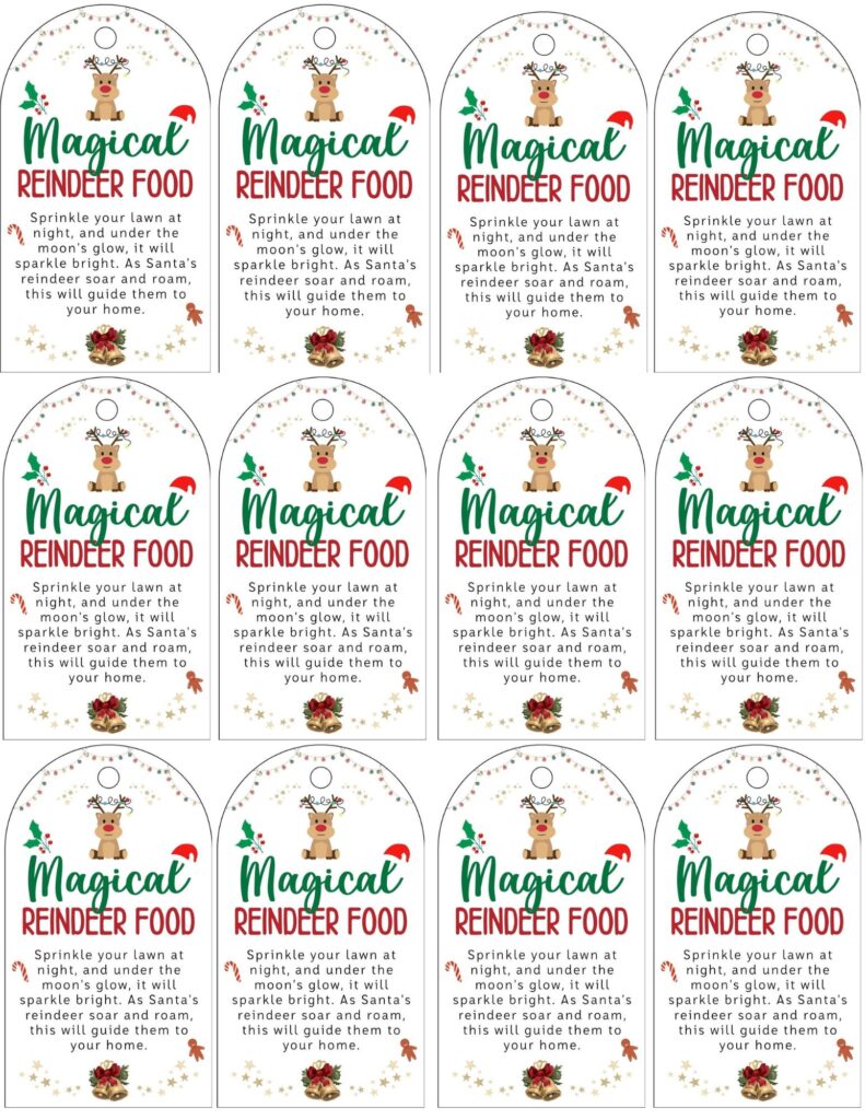 Sprinkle Some Magic Reindeer Food - Reindeer Food Poem 4 791x1024 