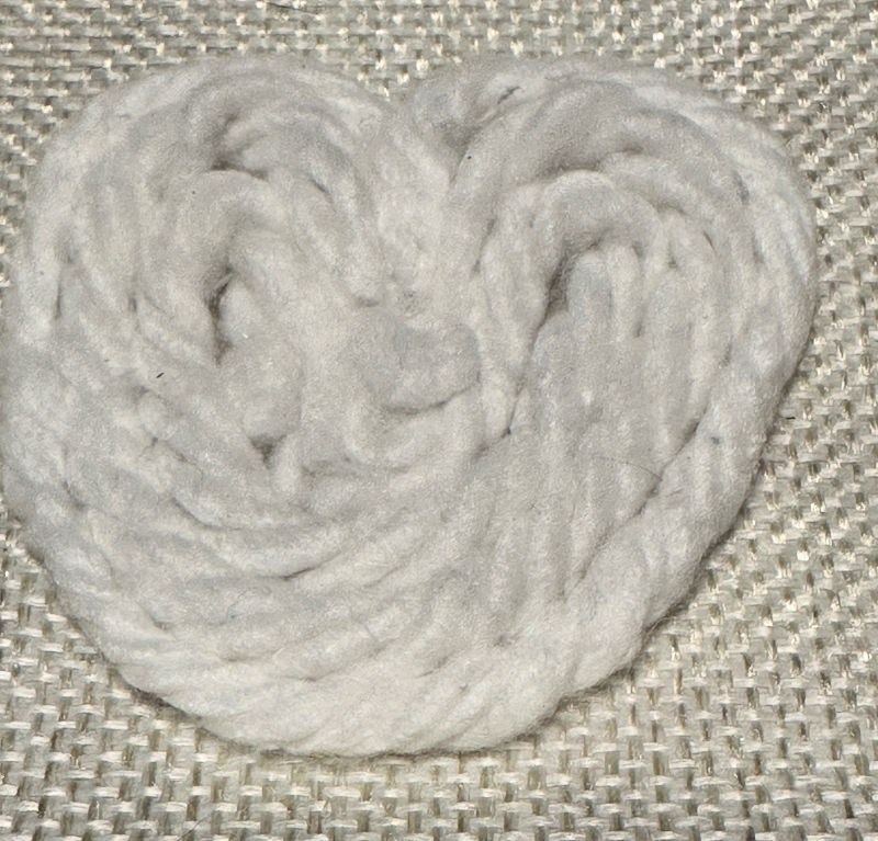 mop head hearts on dollar tree pillow