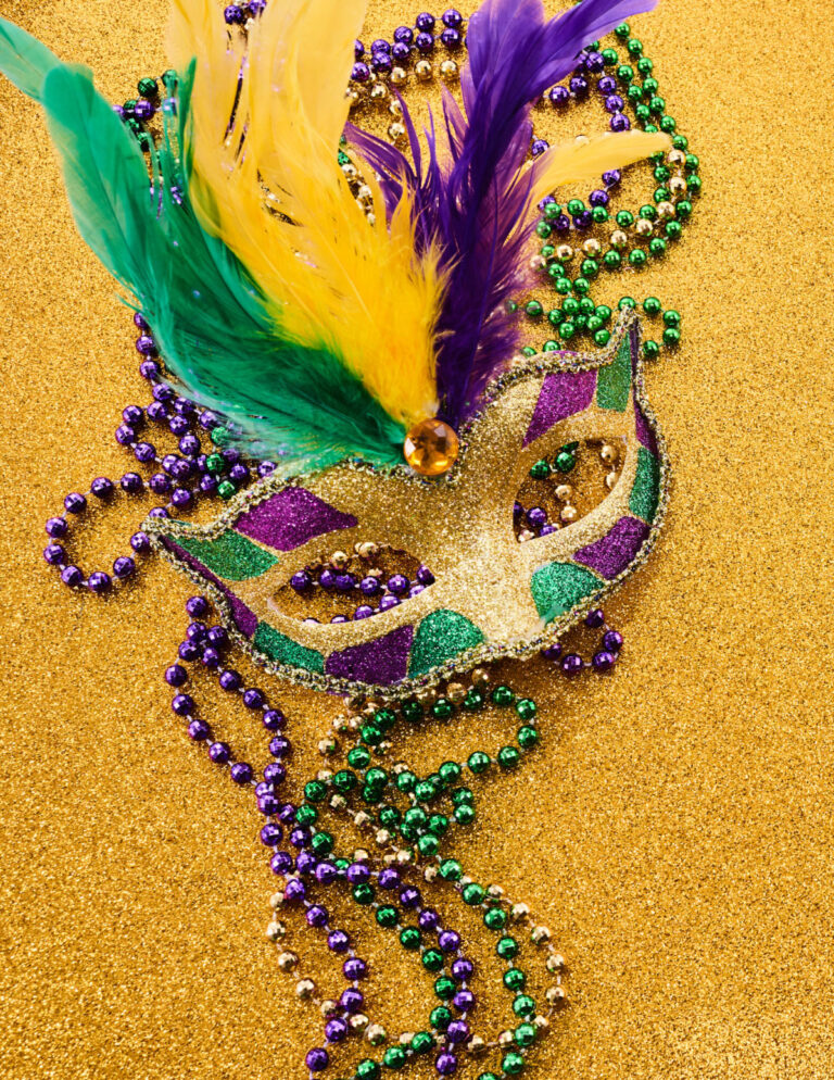 Free Mardi Gras Printables in Traditional Purple, Green and Gold
