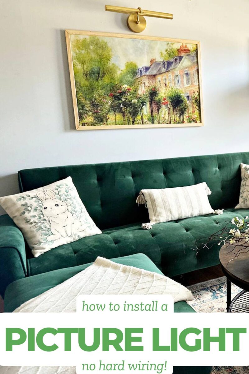 Build Picture Light How to Easily Install a Battery Operated Picture Light (No Wiring)