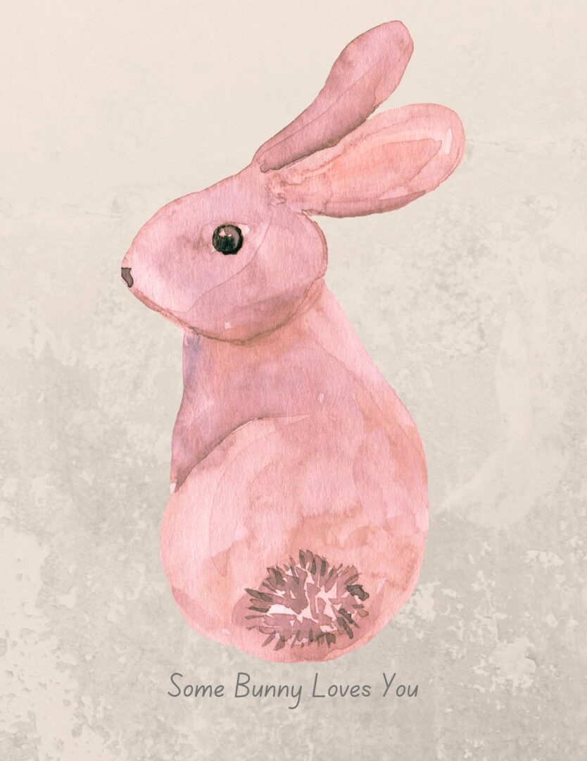 Free Easter Bunny Printable in Two Color Options