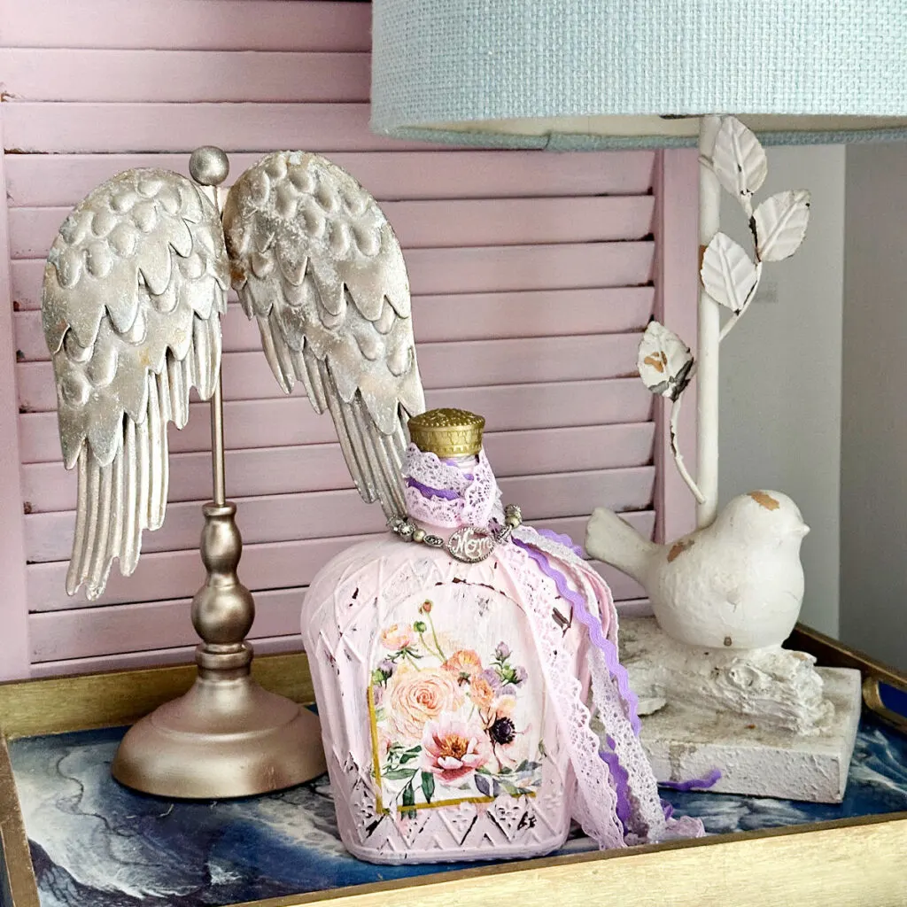 upcycled crown royal bottle